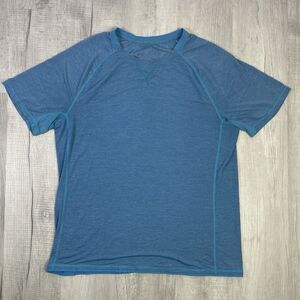 Lululemon T-Shirt Men’s XL Metal Vent Tech Short Sleeve Blue Athleisure Gym N